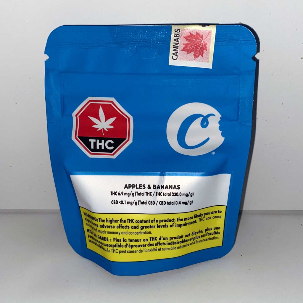 cookie apples bananas review cannabis photos 1 merry jade