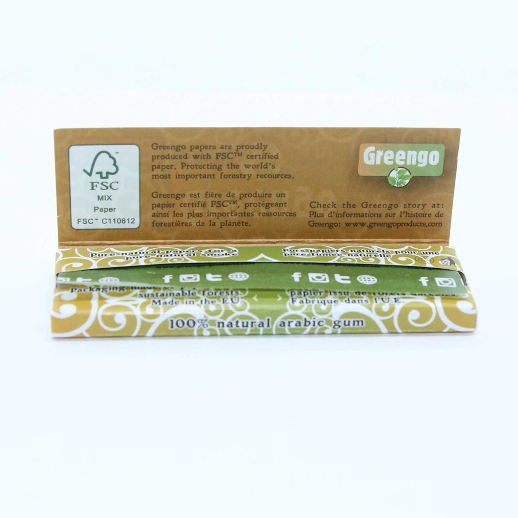 greengo 1 1 4 unbleached rolling paper review photos 2 merry jade