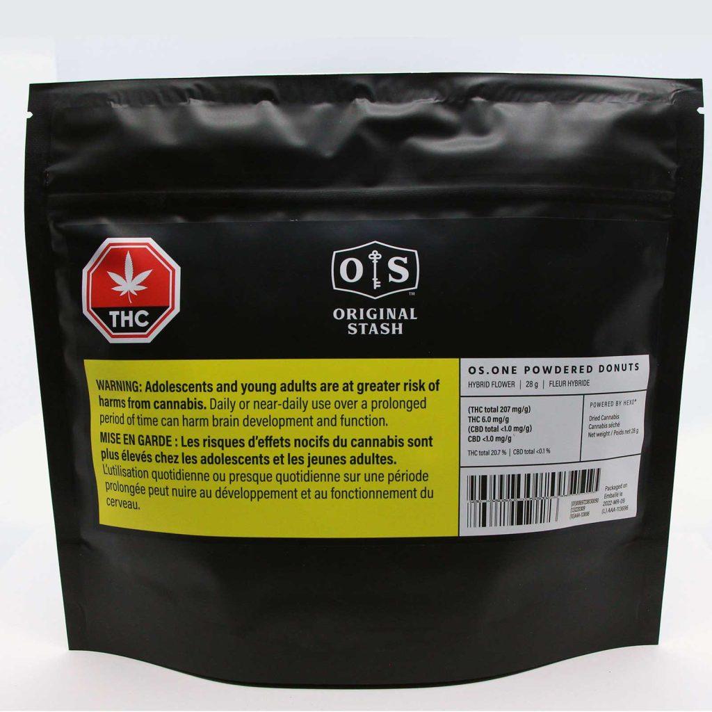 original stash os.one powdered donuts review cannabis photos 1 merry jade