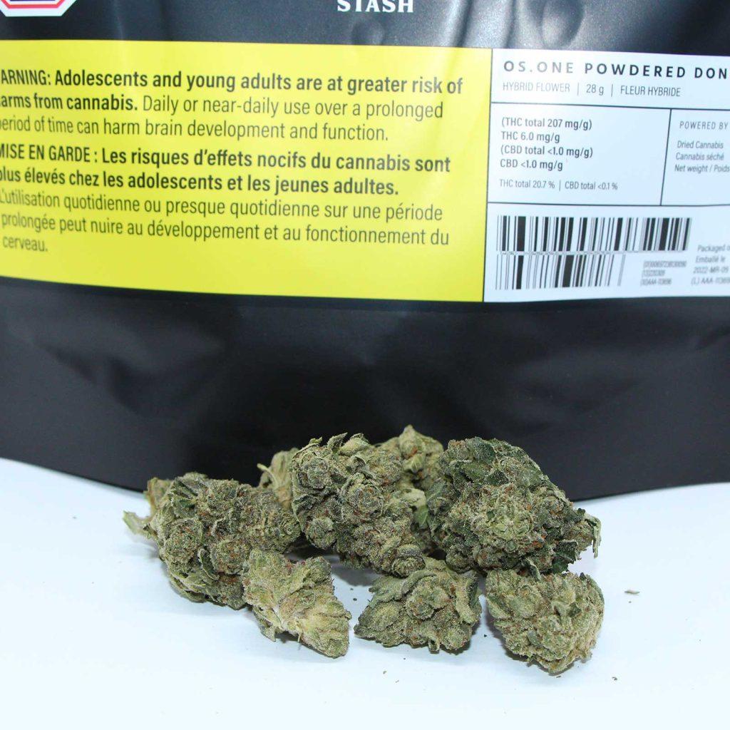 original stash os.one powdered donuts review cannabis photos 2 merry jade