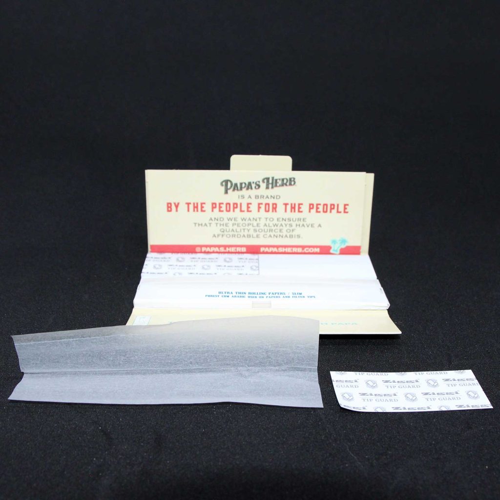 papas herb ultra thin king size rolling papers review photos 3 merry jade