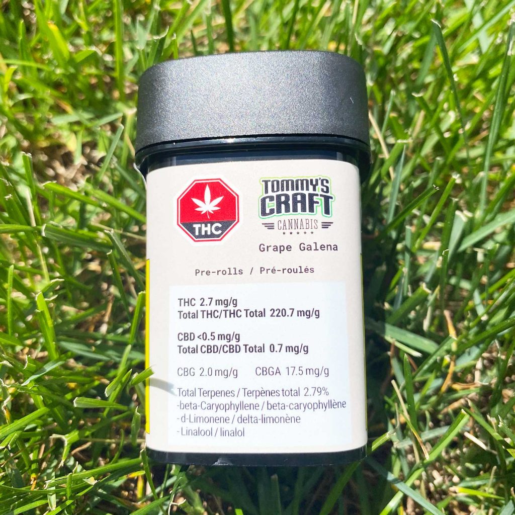 tommys craft grape galena pre rolls review photos 1 merry jade