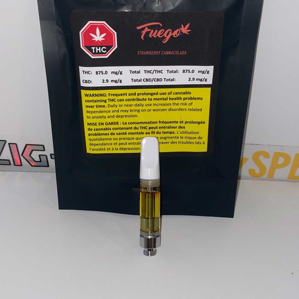 Fuego Strawberry Cannacolada Vape Review 3 merry jade