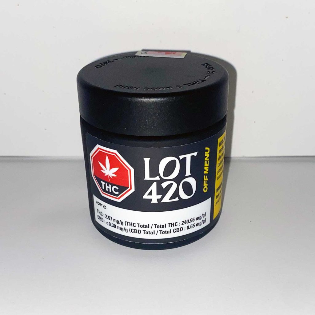 lot 420 off menu icy c review cannabis photos 1 merry jade