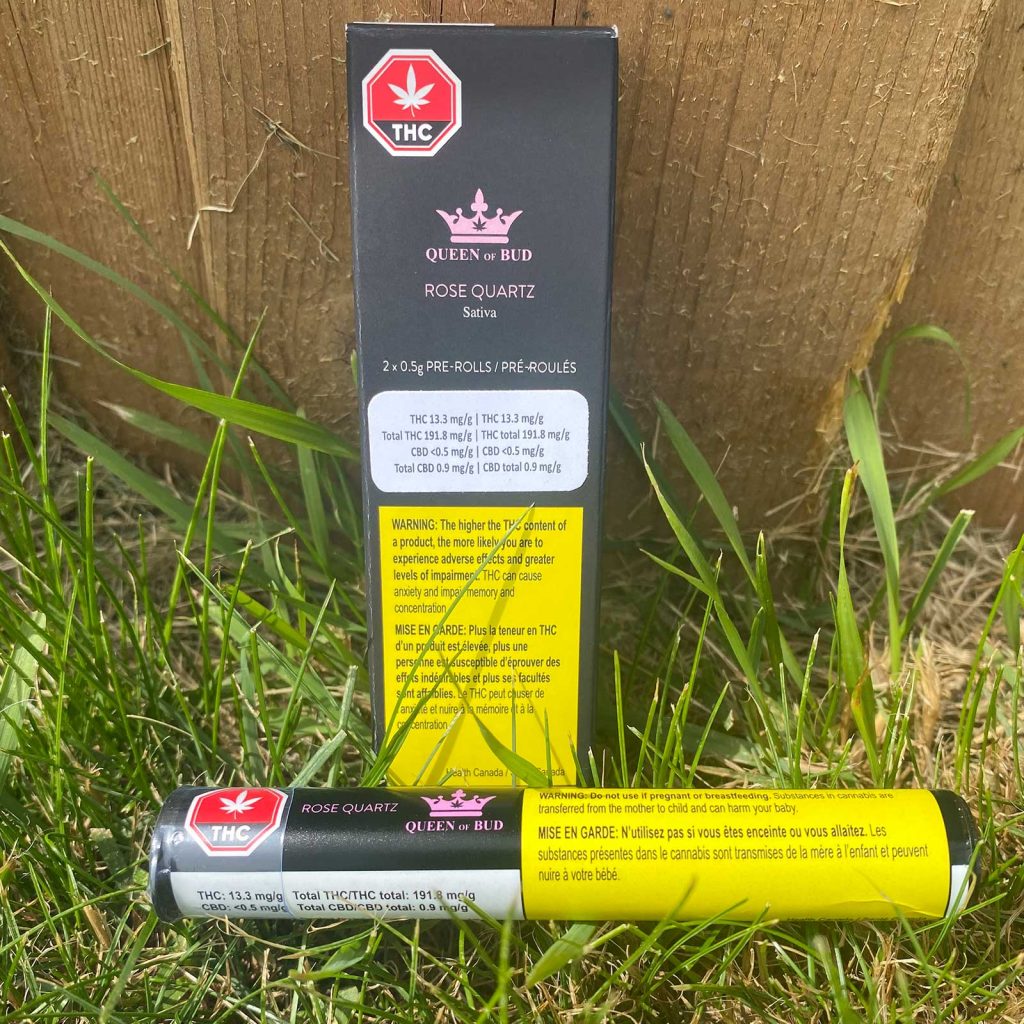 queen of bud rose quartz pre roll review cannabis photos 2 merry jade