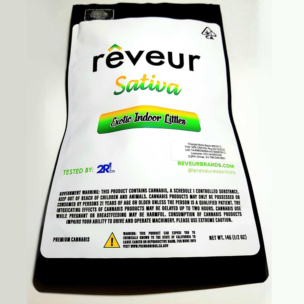 reveur triangle mints exotic littles review cannabis photos 1 merry jade