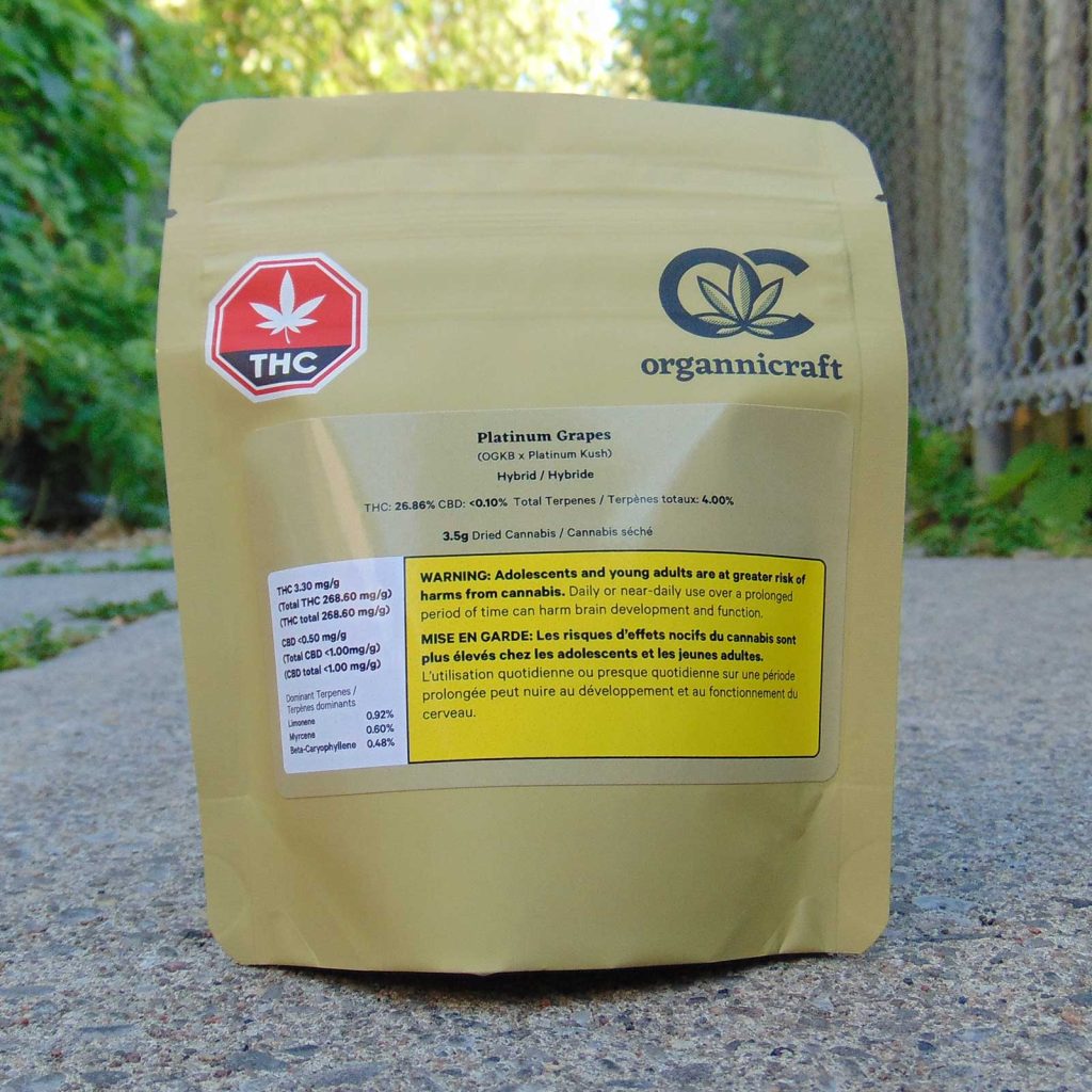 organnicraft platinum grapes review cannabis photos 1 merry jade