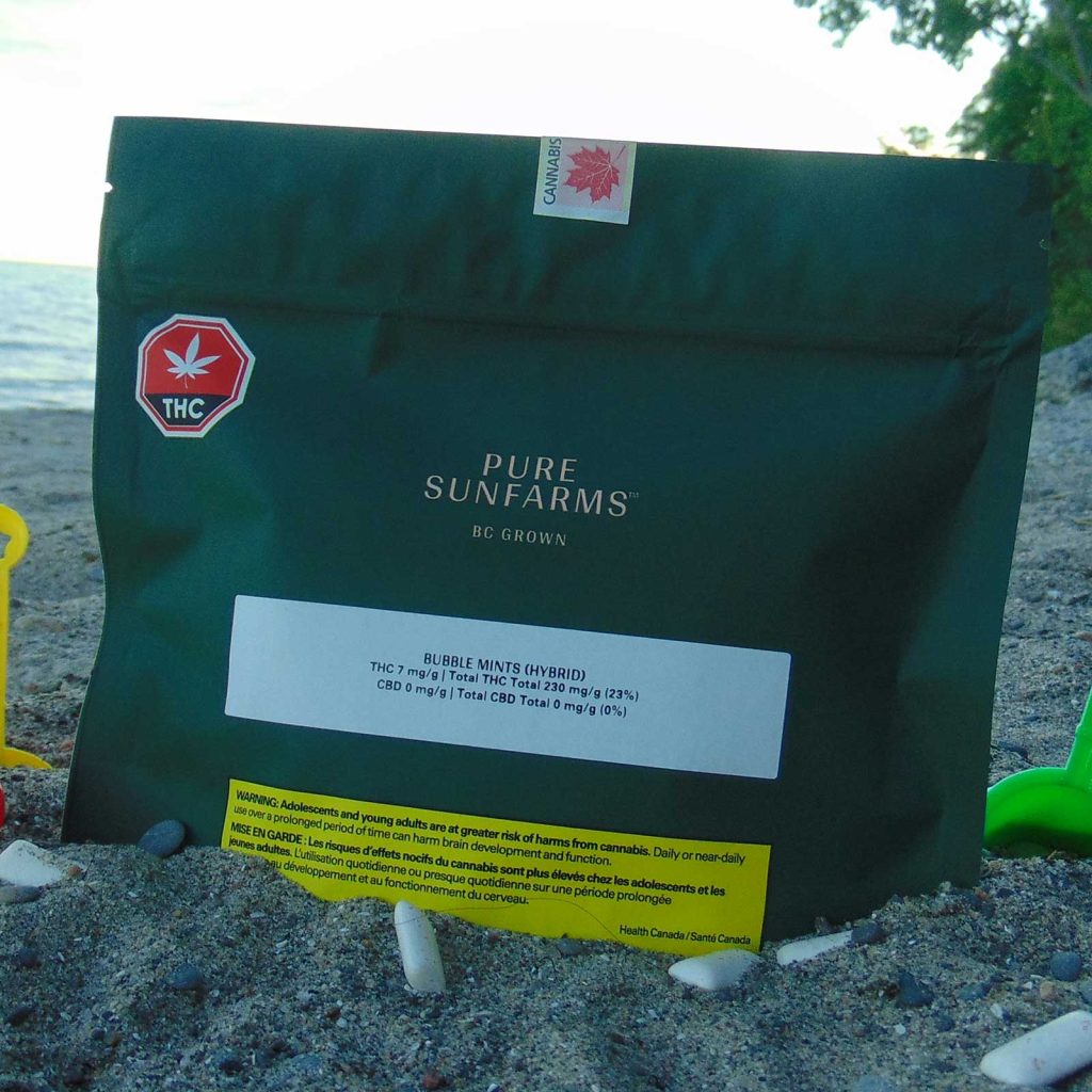 pure sunfarms bubble mints review cannabis photos 1 merry jade