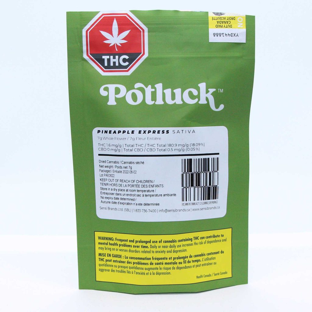 potluck pineapple express review cannabis photos 1 merry jade