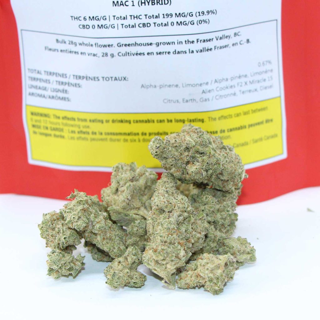 the original fraser valley weed co mac 1 review photos 3 merry jade