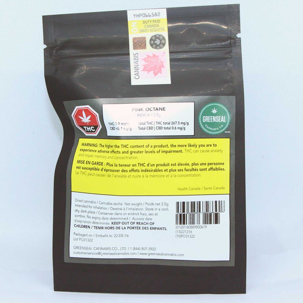 greenseal pink octane review cannabis photos 1 merry jade