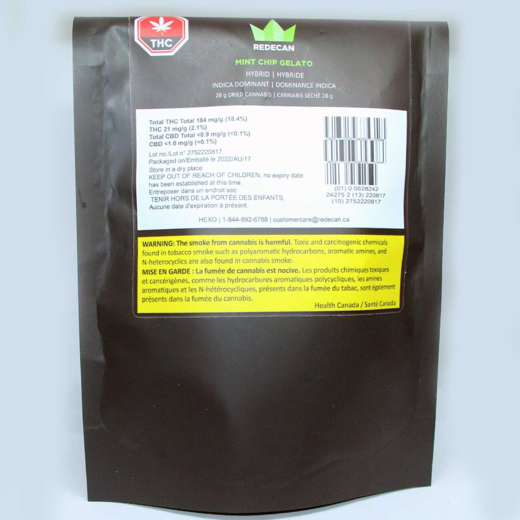 redecan mint chip gelato review cannabis photos 1 merry jade