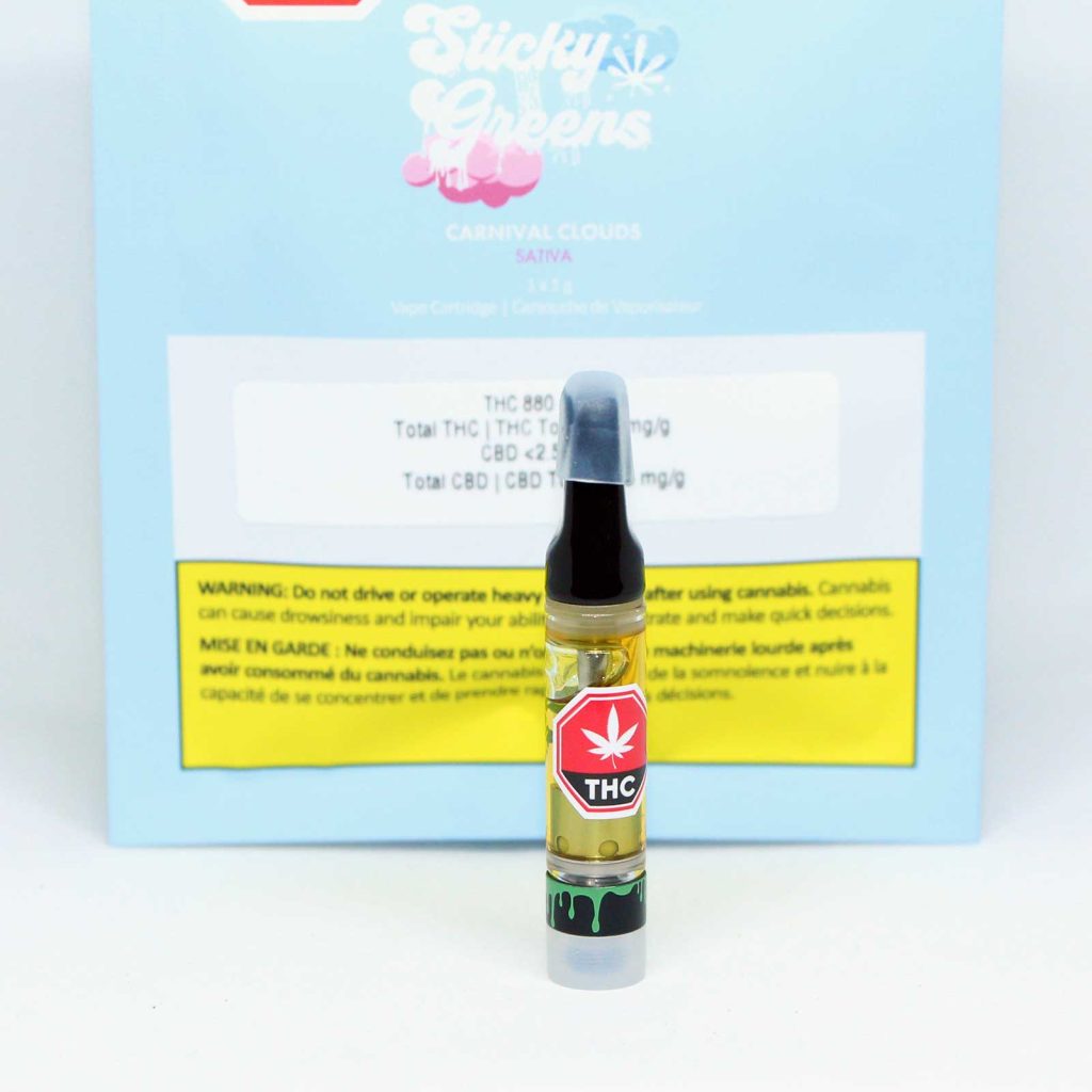 sticky greens carnival clouds review 510 vape cart 3 merry jade