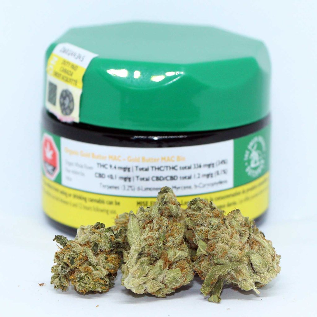 the green organic dutchman tgod gold butter mac review cannabis photos 3 merry jade