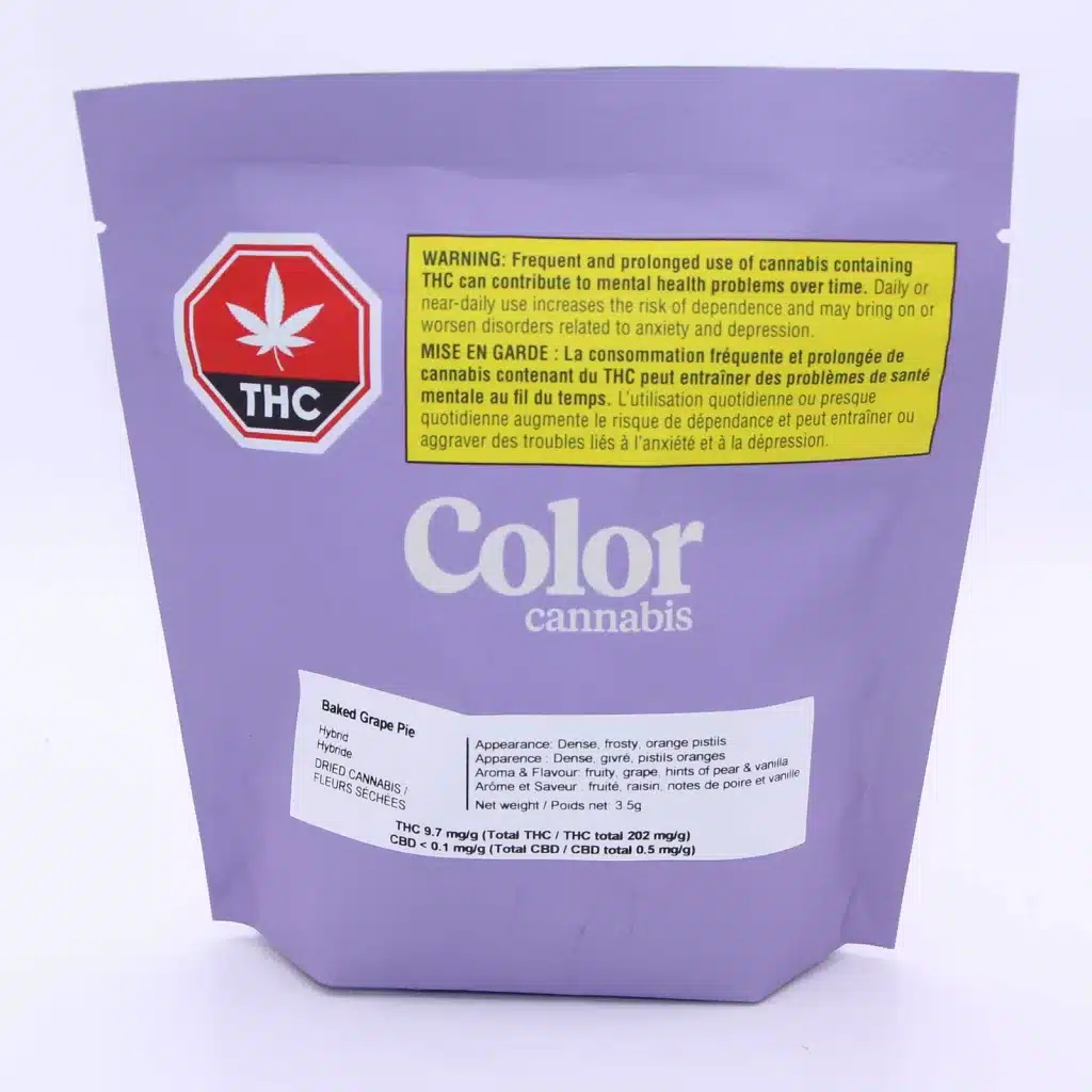 color cannabis baked grape pie review photos 1 merry jade
