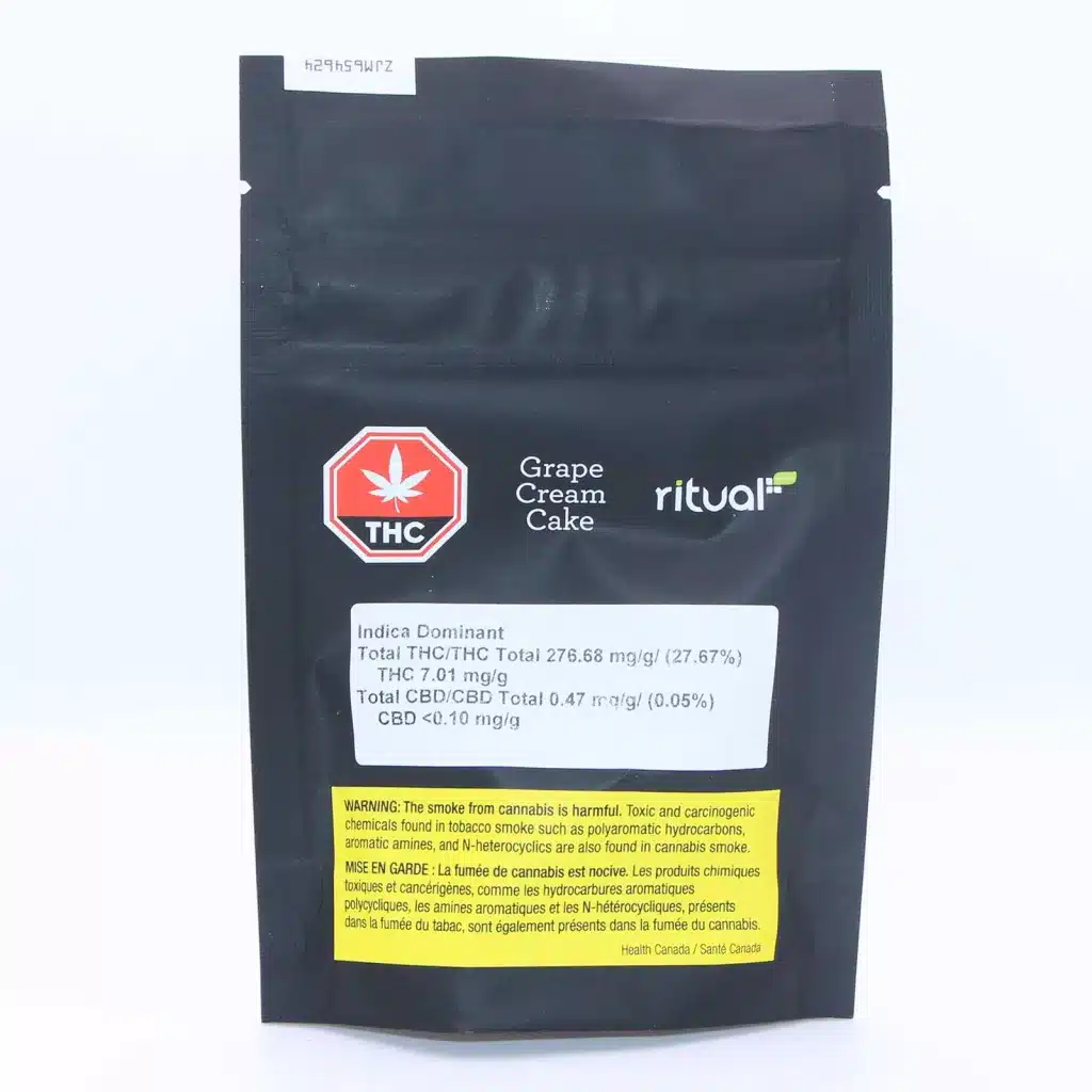 ritual grape cream cake review cannabis photos 1 merry jade