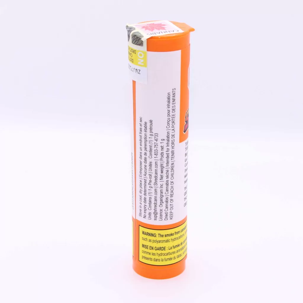 shred tangerine machine pre roll review 2 merry jade