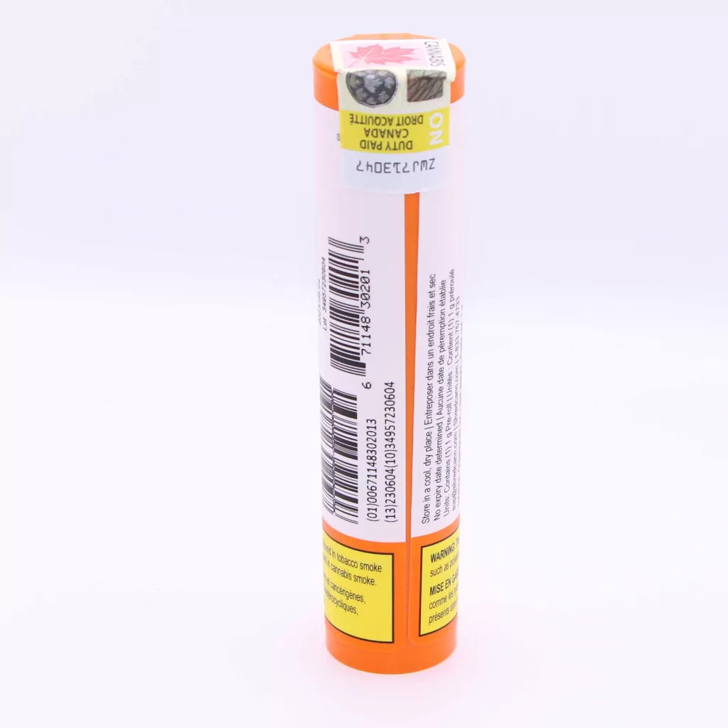 shred tangerine machine pre roll review 3 merry jade
