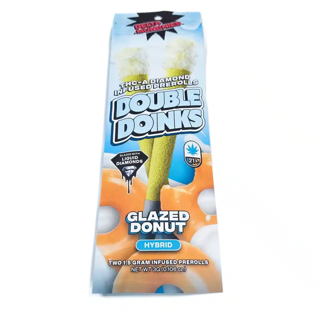 delta munchies double doinks glazed donut pre rolls review 1 merry jade