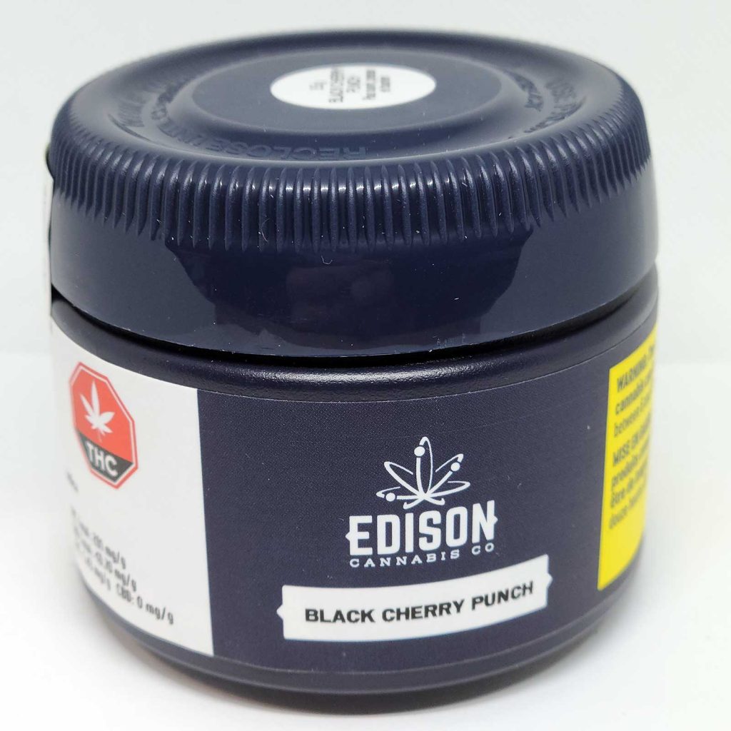edison cannabis co black cherry punch review 1