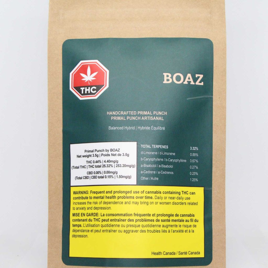 boaz handcrafted primal punch cannabis review photos 1