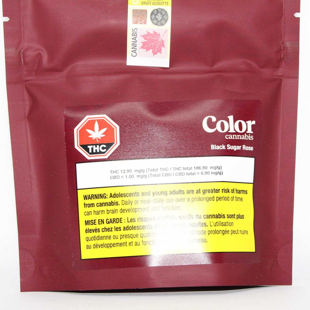 color cannabis black sugar rose review photos 1