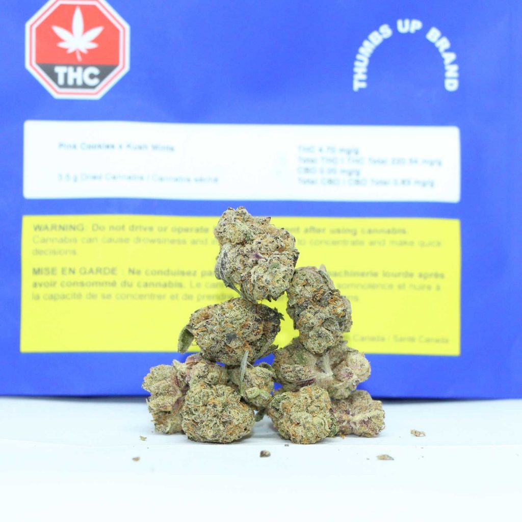 thumbs up brand pink cookies x kush mints review cannabis photos 2 cannibros