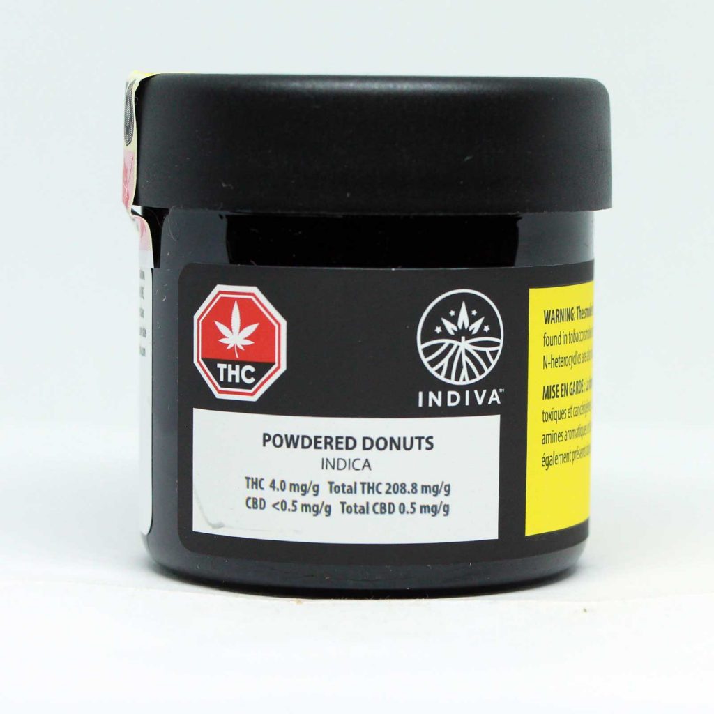 indiva powdered donuts review cannabis photos 1 cannibros