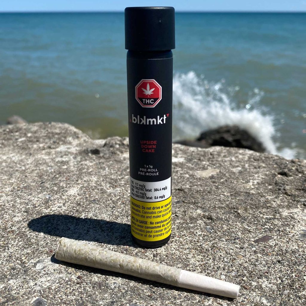 blk mkt upside down cake pre roll review photos 1 merry jade
