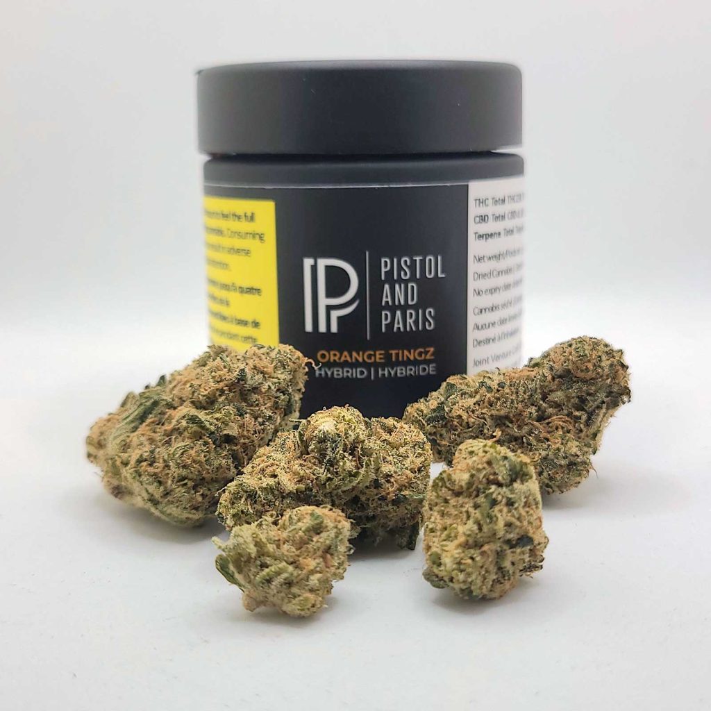 pistol and paris orange tingz review cannabis photos 2 merry jade